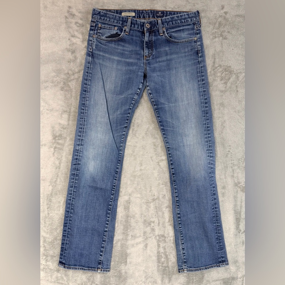 AG Adriano Goldschmied Women’s Jeans Size 30‎ Blue Straight Denim USA Made